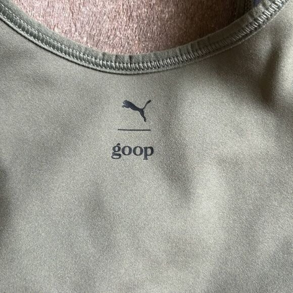 G. Label x Puma X Goop Sports Bra Mesh Inverted Racerback - Picture 4 of 10